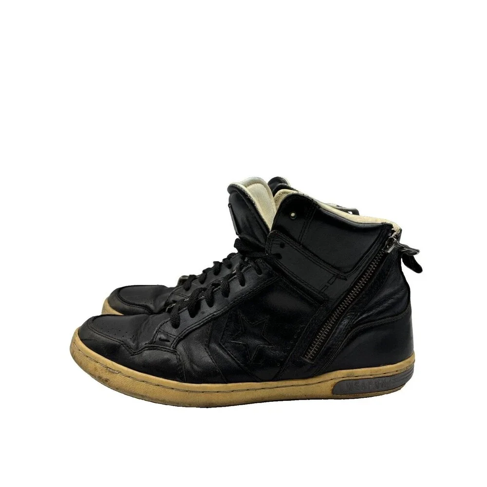 John Varvatos x Converse Weapon Leather Mid Top Shoes SIZE 11 MENS